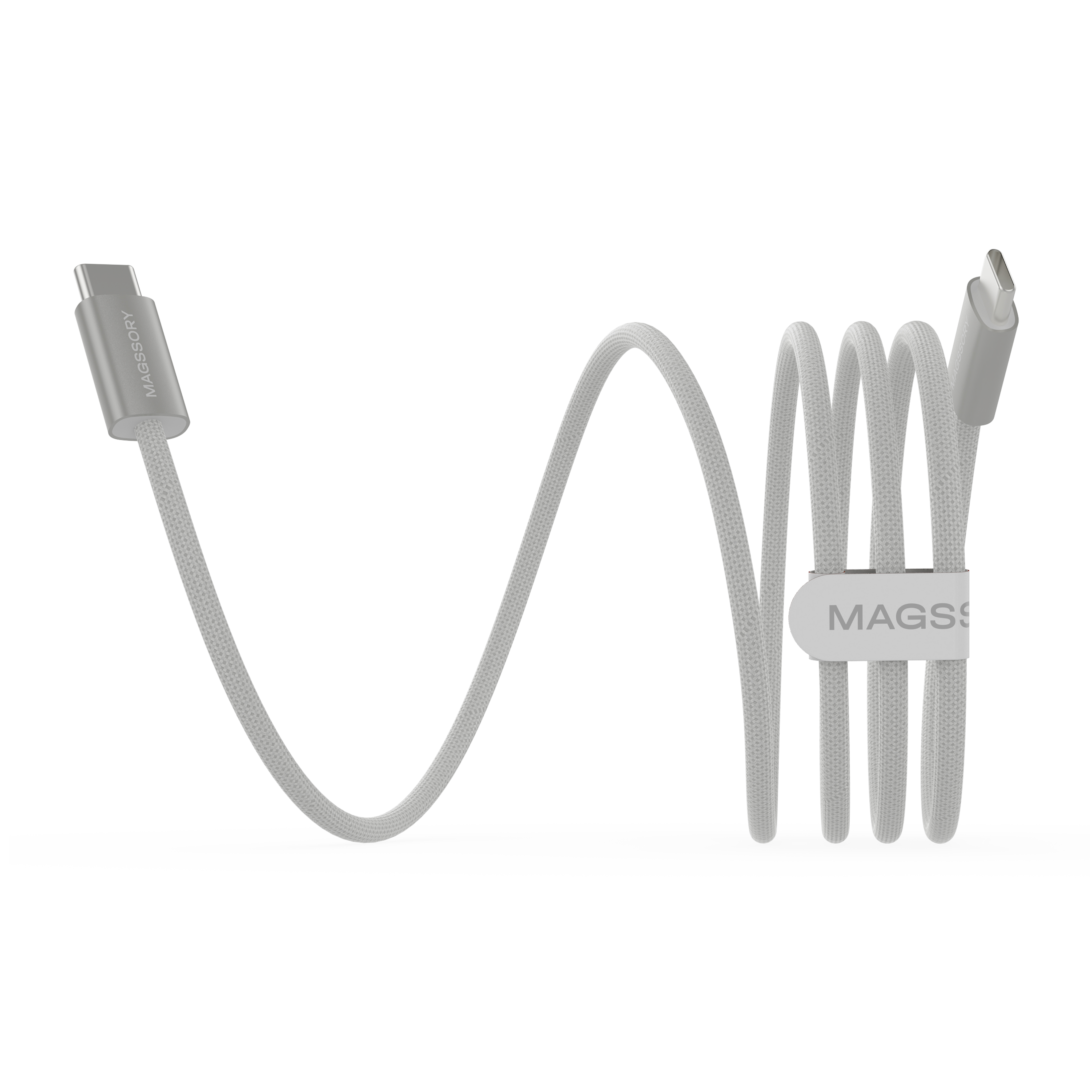 Кабель Magssory Line C 60W USB-C, 1,5 м White, Белый — CBL002 w 3